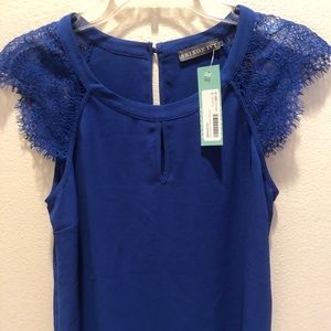Brixton Ivy Cobalt Blue Blouse